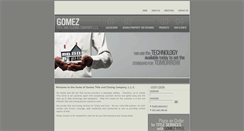 Desktop Screenshot of gomeztitle.com