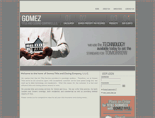 Tablet Screenshot of gomeztitle.com